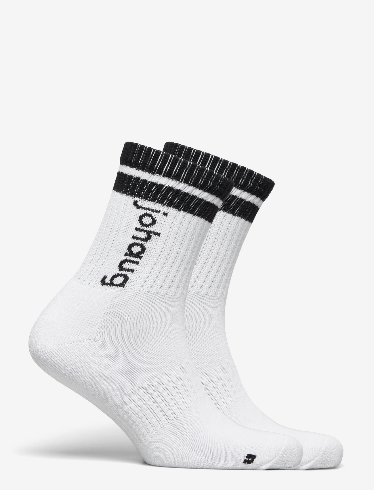 Johaug - Retro Sports Socks 2pk - underkläder och strumpor - whit - 1