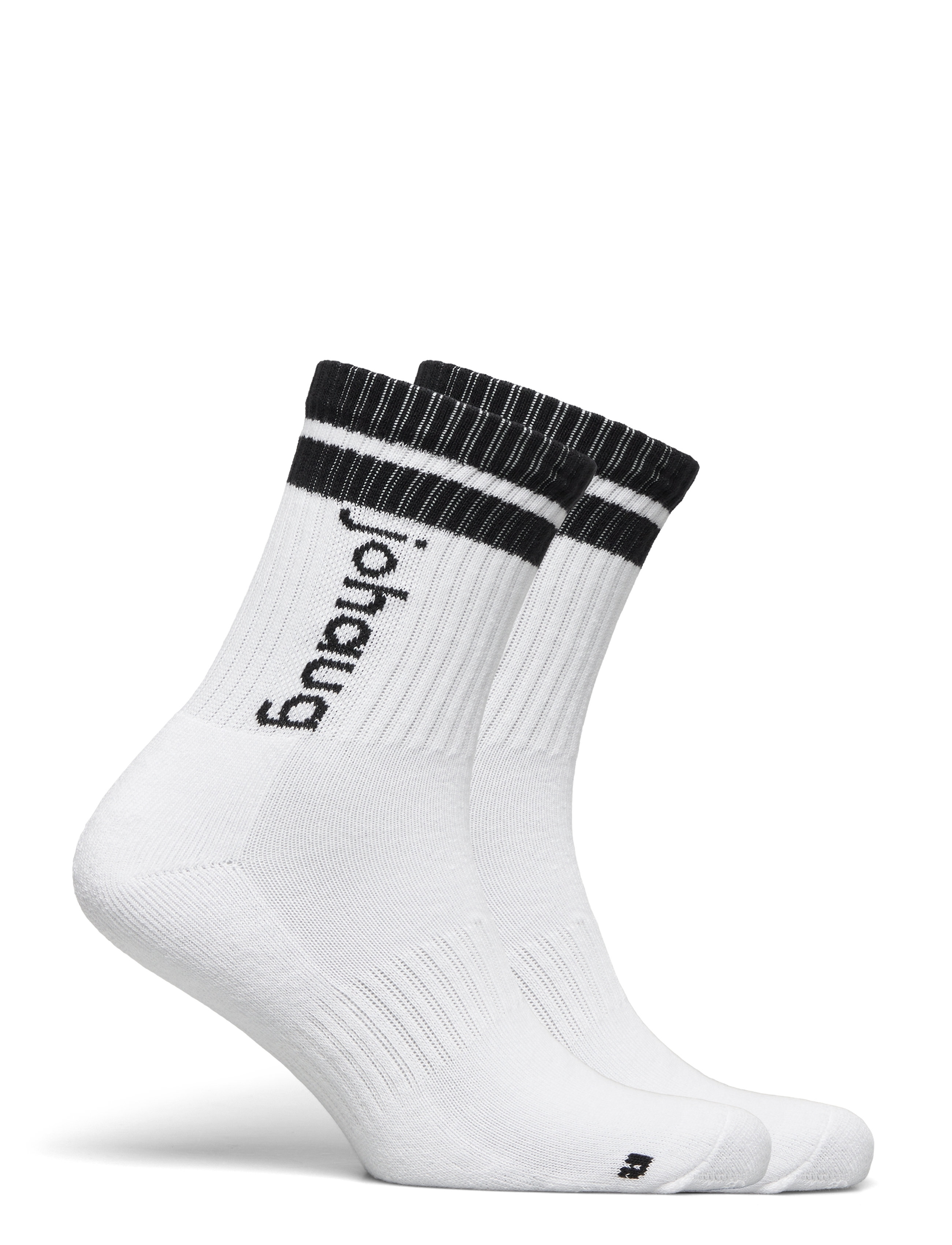 Johaug - Retro Sports Socks 2pk - underwear & socks - whit - 1