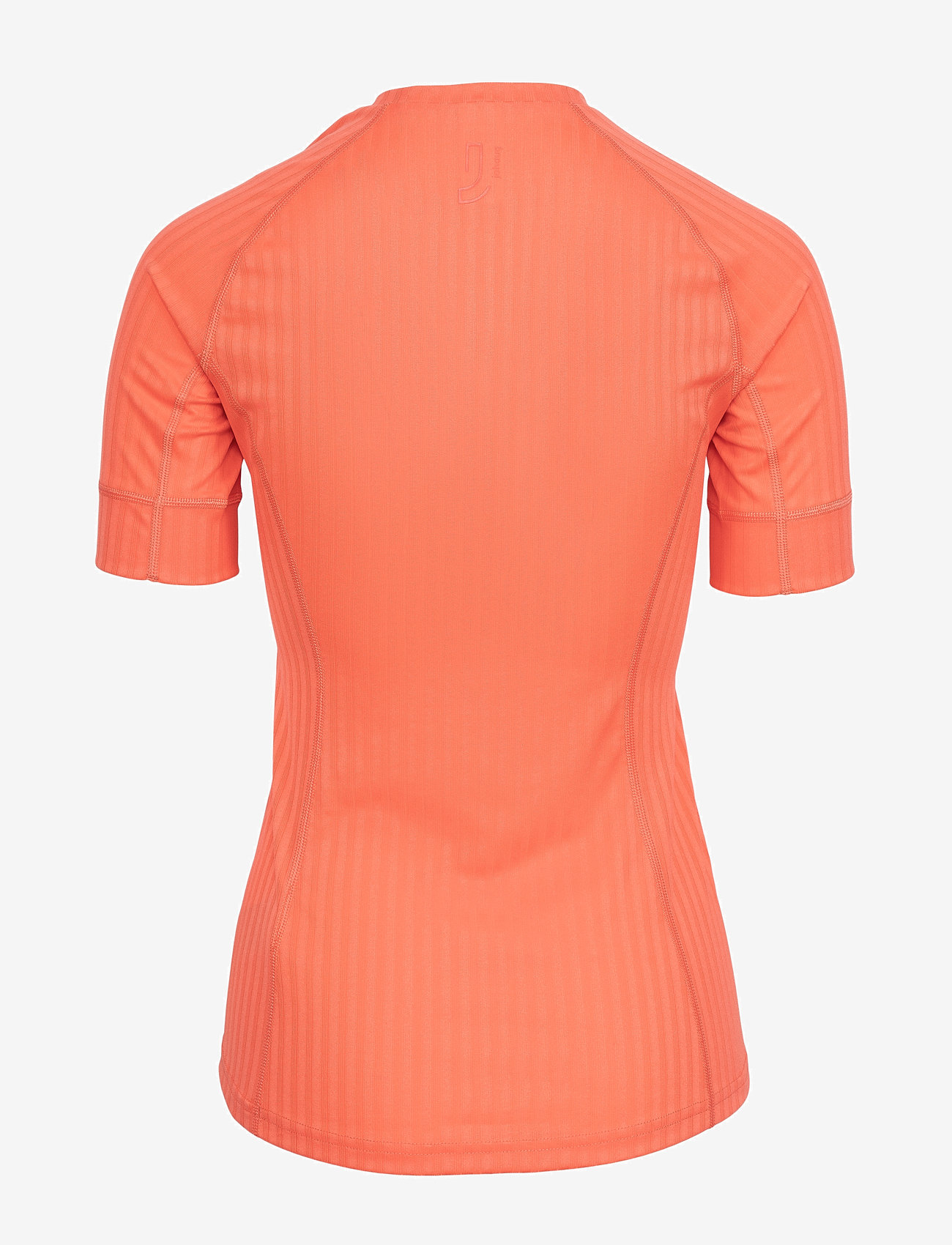 Johaug - Rib Tech Tee - t-shirts - coral - 1
