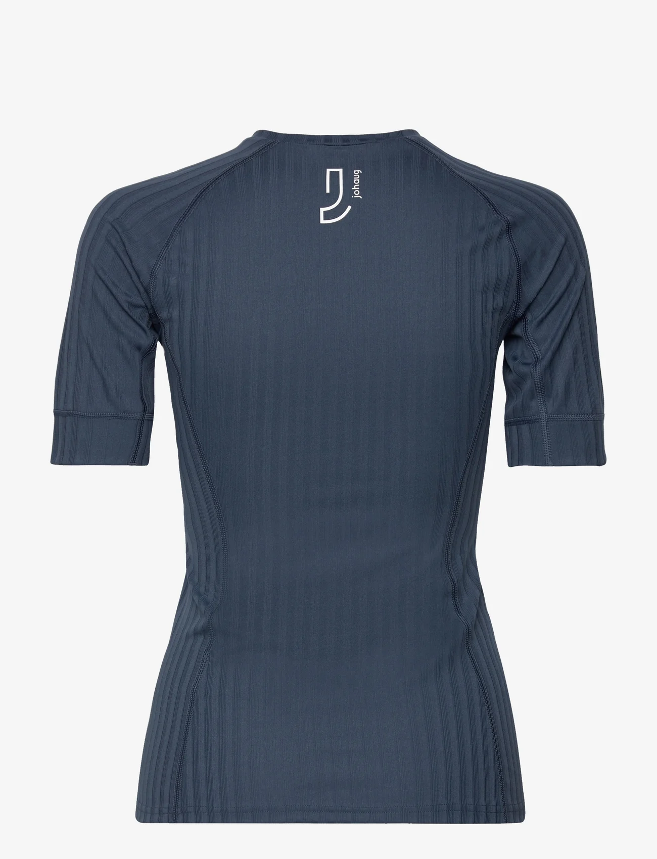 Johaug - Rib Tech Tee - t-shirts - matte navy - 1