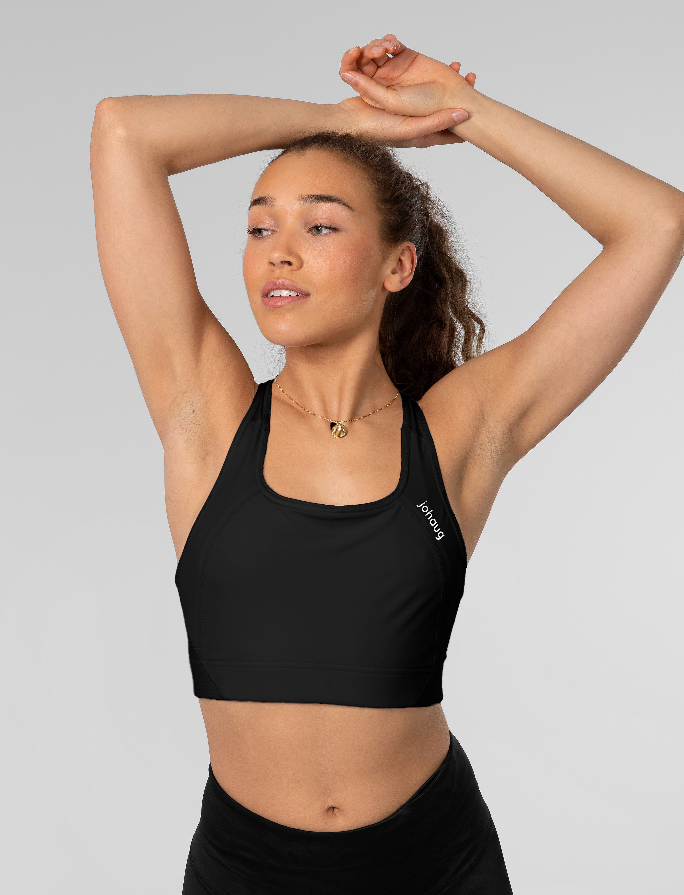 Johaug Discipline Sports Bra, Kvinder, Racerback Sports BH, Sort, Str: S