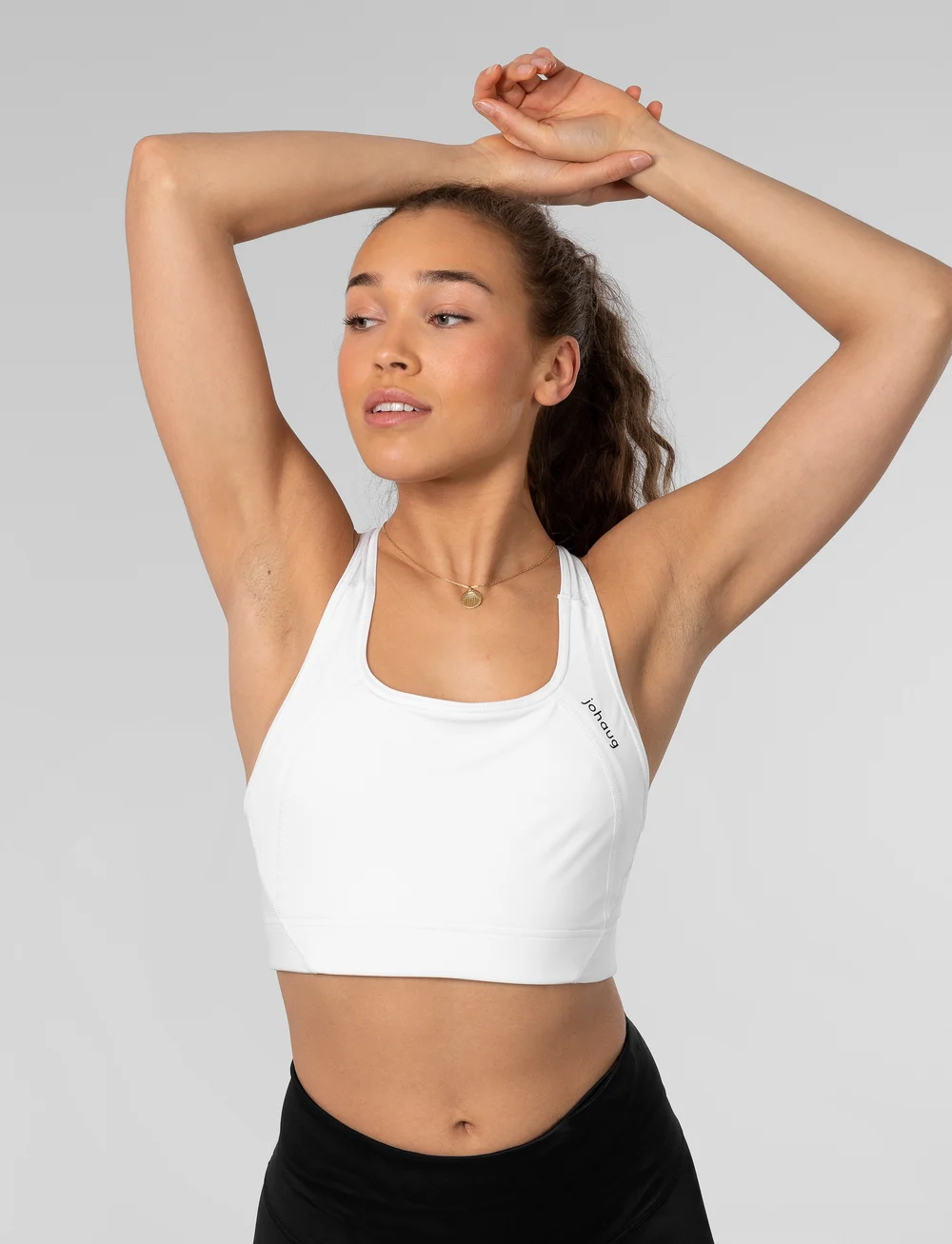 Johaug - Discipline Sports Bra - mittlerer halt - white - 0