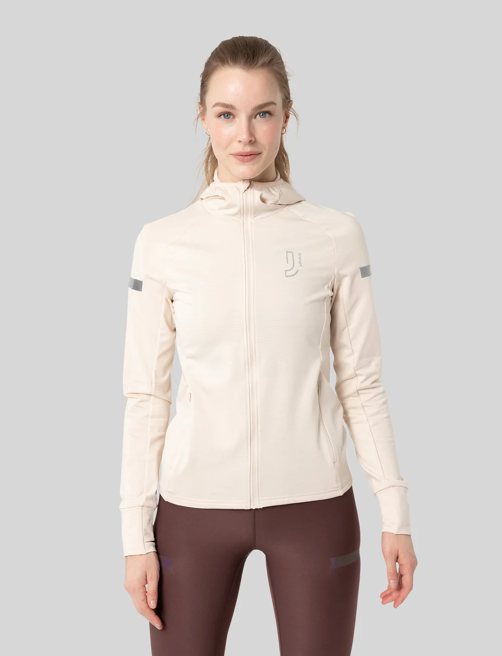 Johaug - Gleam Full Zip - sportjacken - sandd - 0