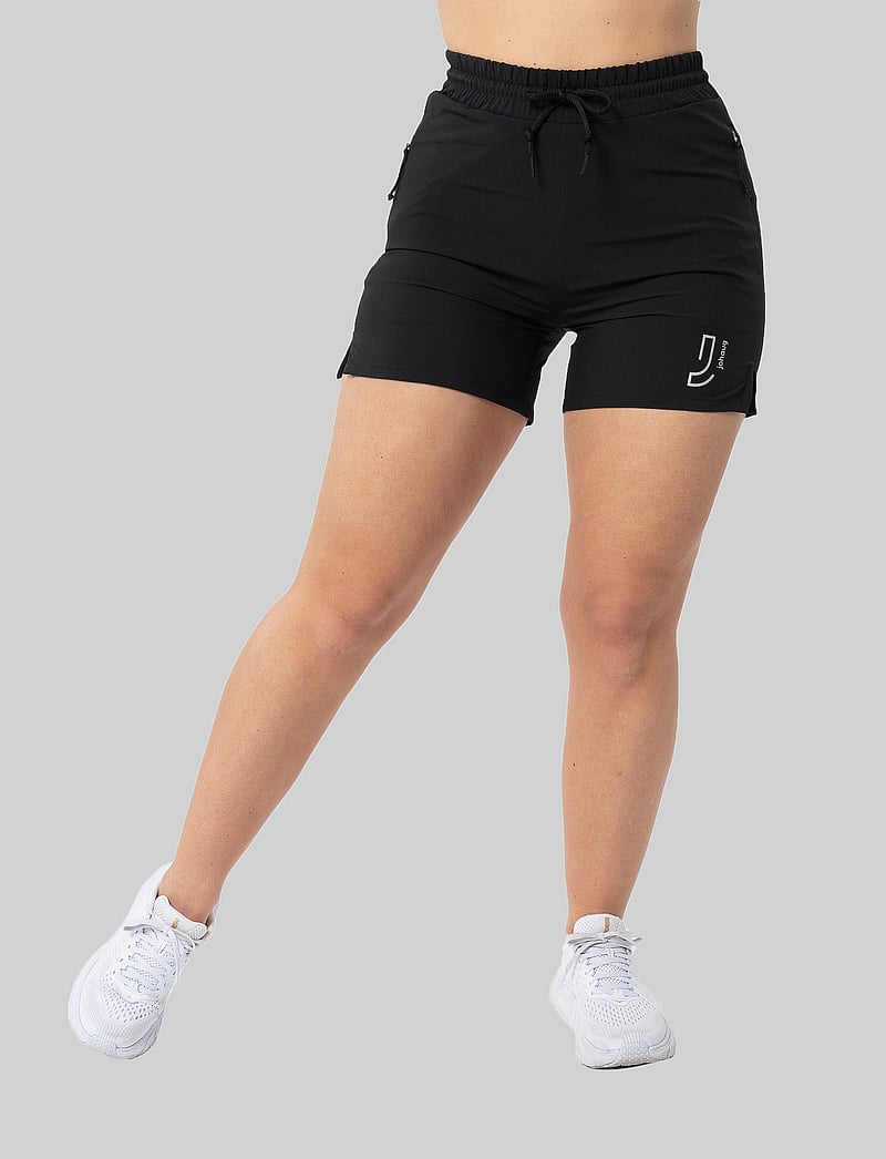 Johaug - Strut Microfiber Shorts - löparshorts - tblck - 0