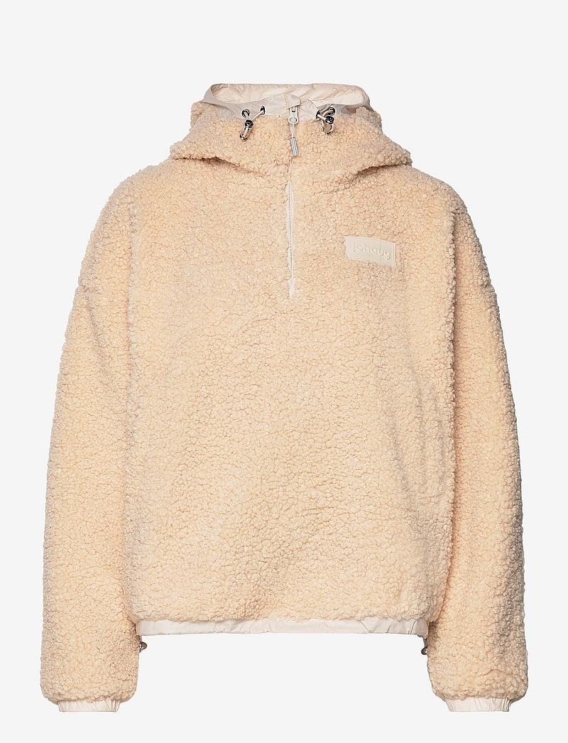 Johaug - Sway Pile Hoodie - Överdelar - light beige - 0