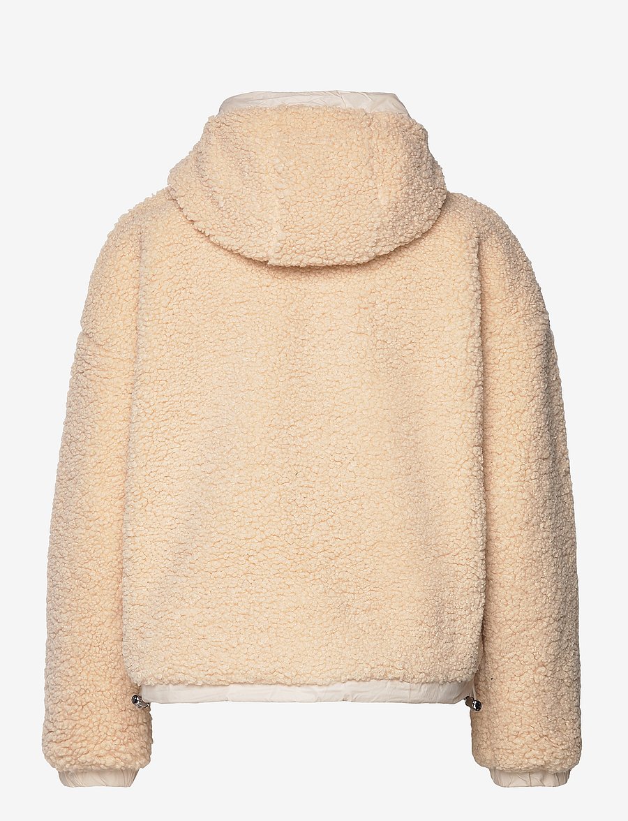 Johaug - Sway Pile Hoodie - oberteile - light beige - 1