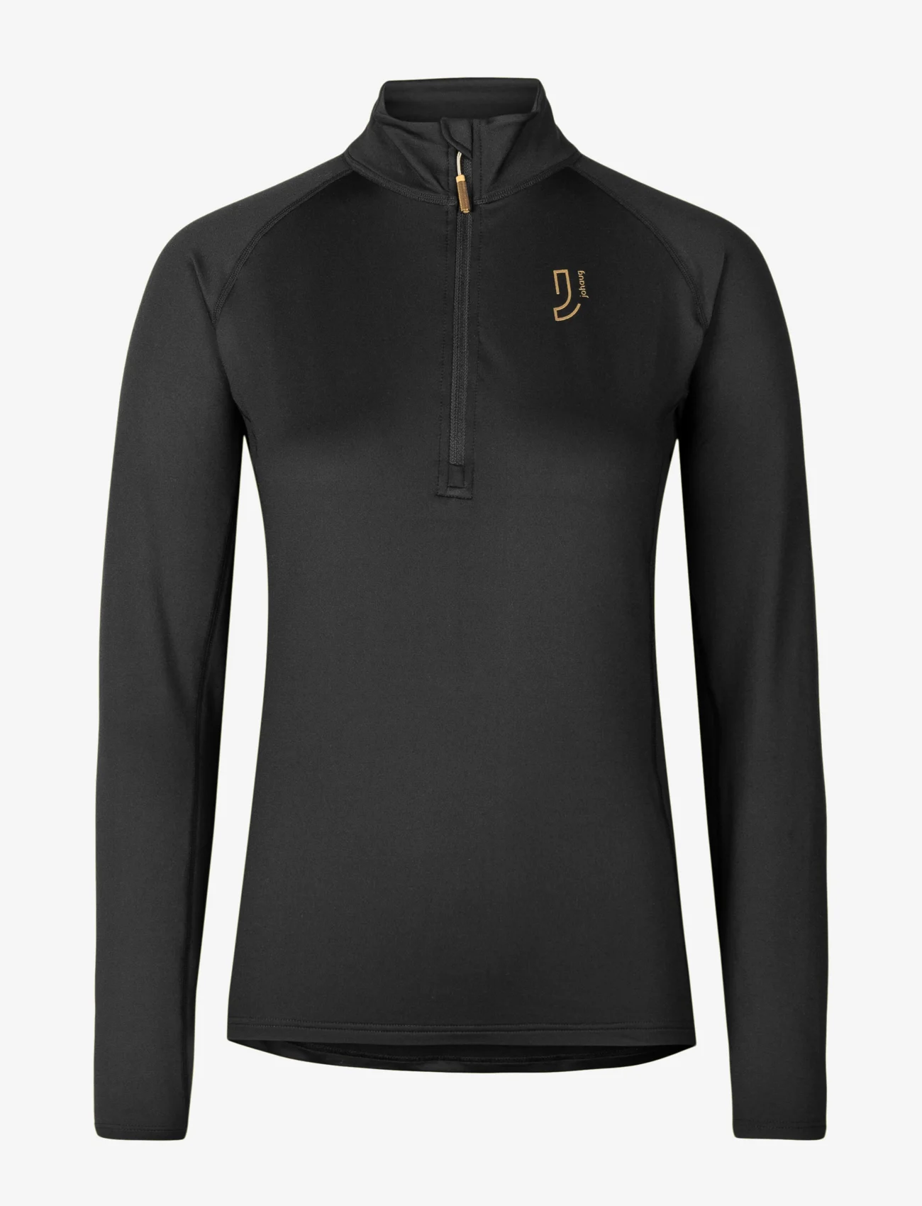 Johaug - Elemental Half Zip - långärmade tröjor - black - 0