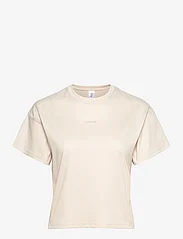 Johaug - Shape Tee - t-shirts - light beige - 0