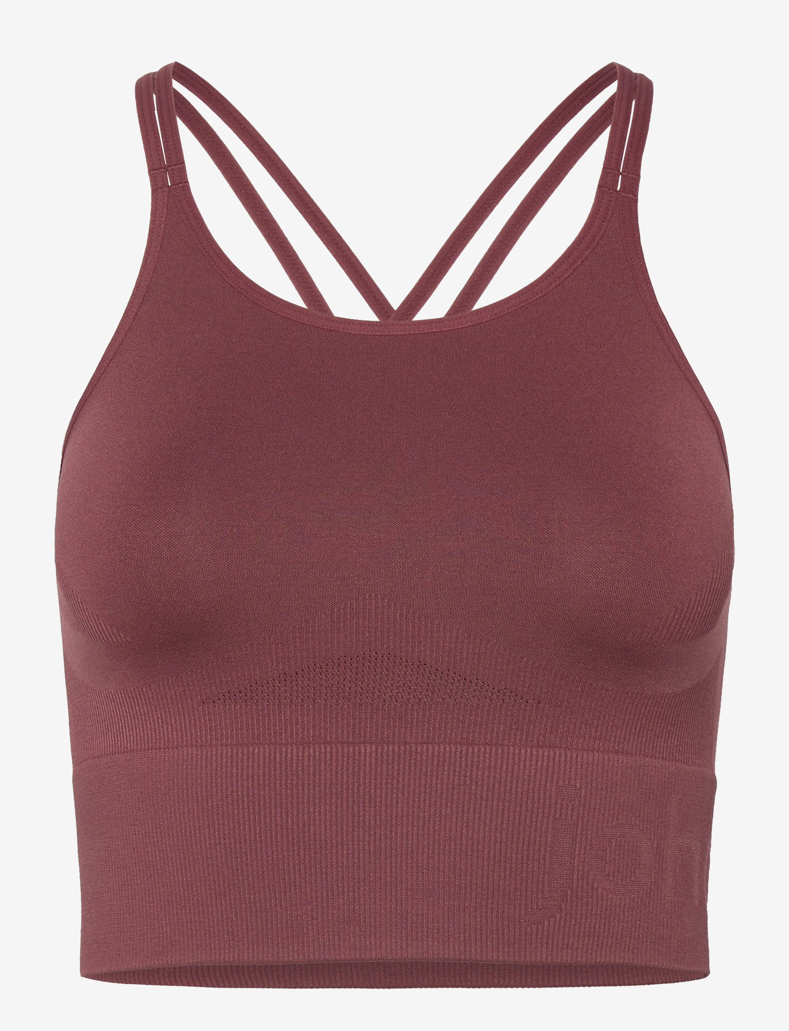 Sculpt Seamless Strap Top - BROWNISH RED
