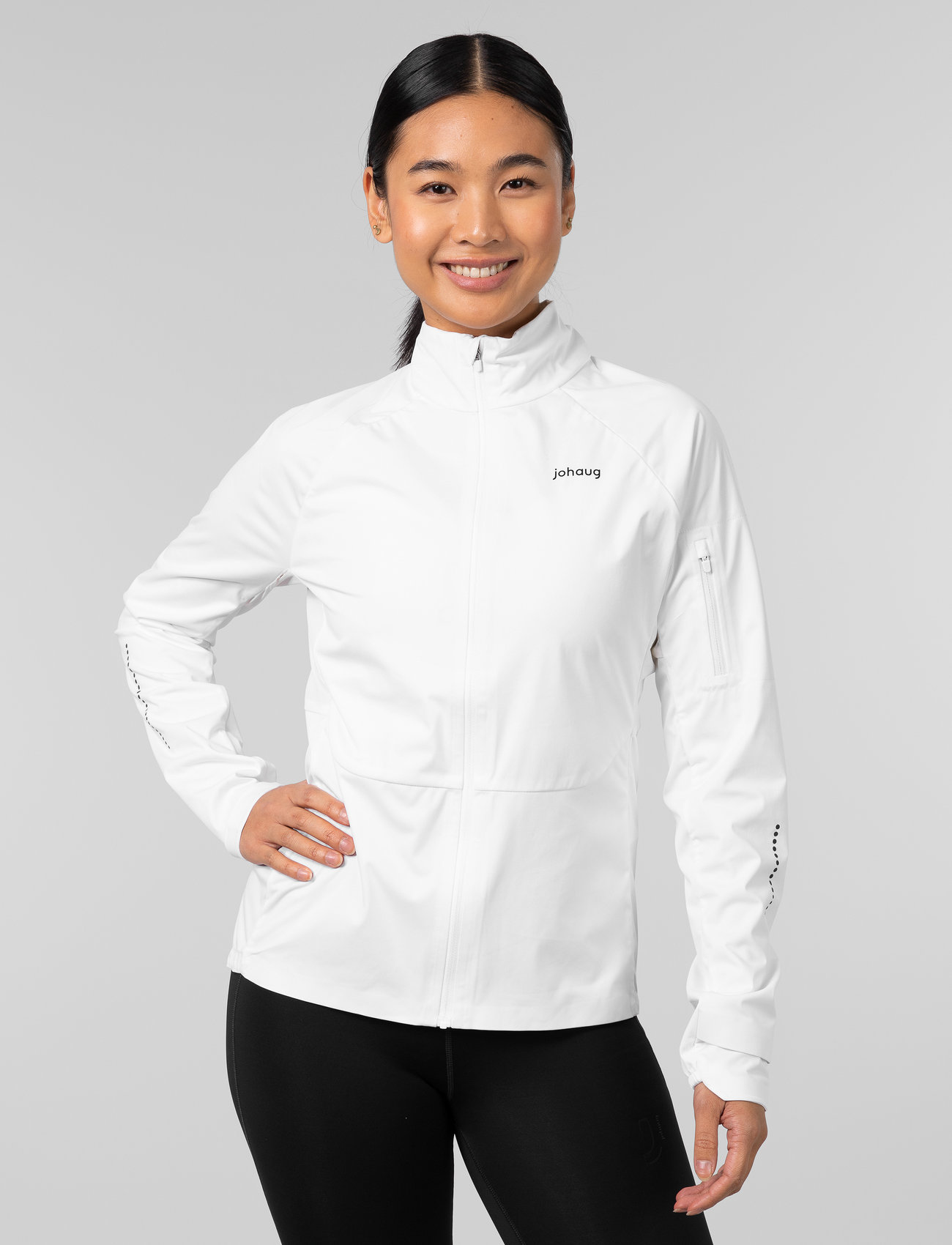 Johaug - Discipline Jacket 2.0 - sportjacken - white - 1