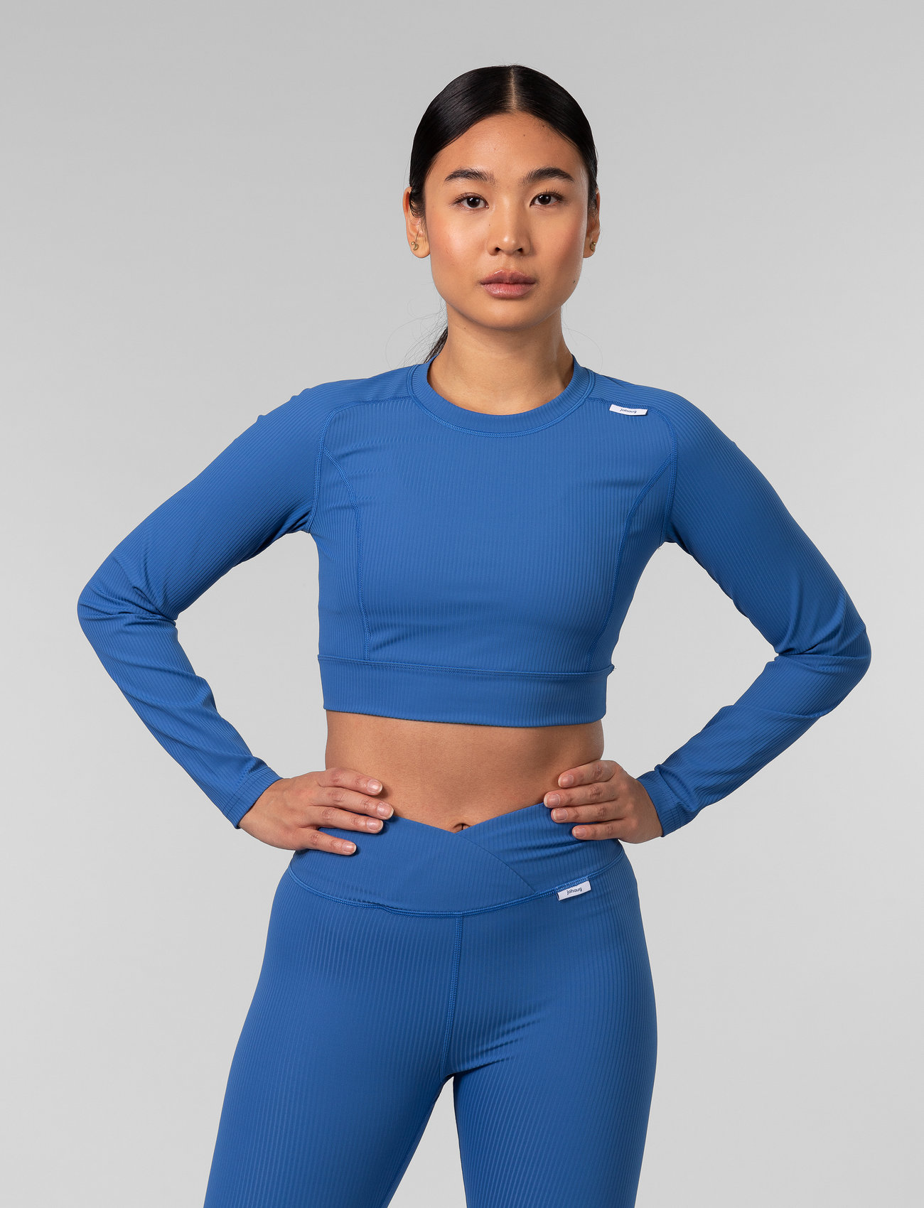 Johaug - Rupture Rib Longsleeve - pikkade varrukatega alussärgid - blue - 0