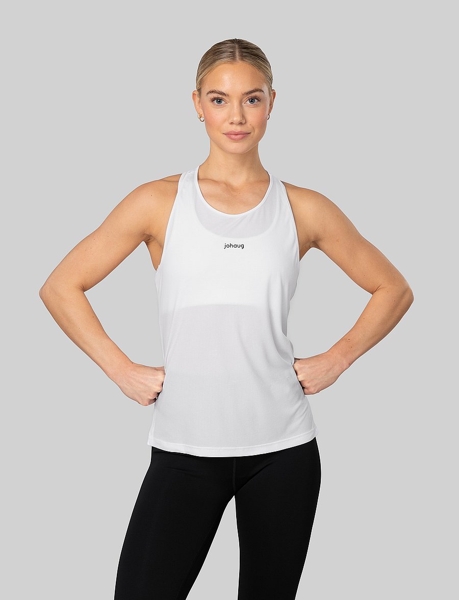 Johaug - Discipline Singlet - tank tops - white - 0
