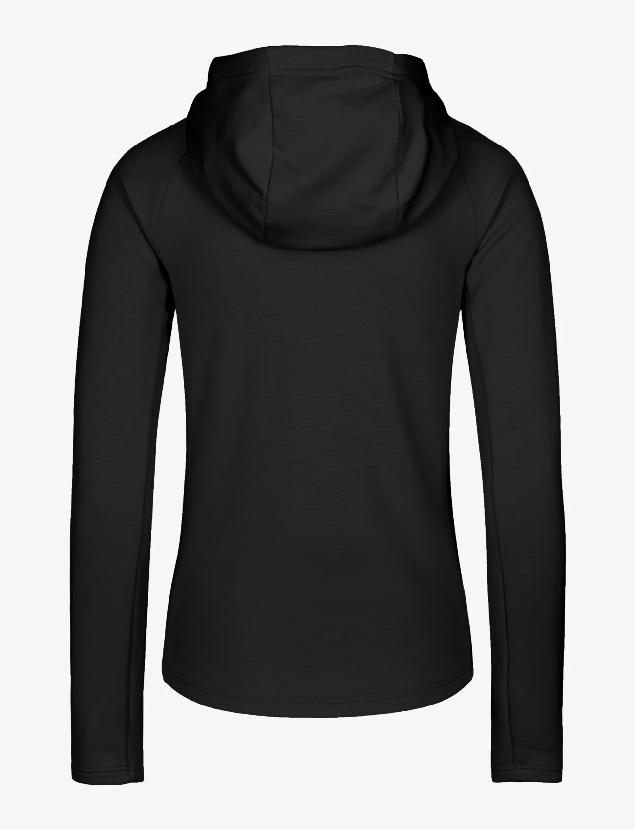 Johaug - Aerial Woolmix Fullzip - mid layer jackets - black - 1