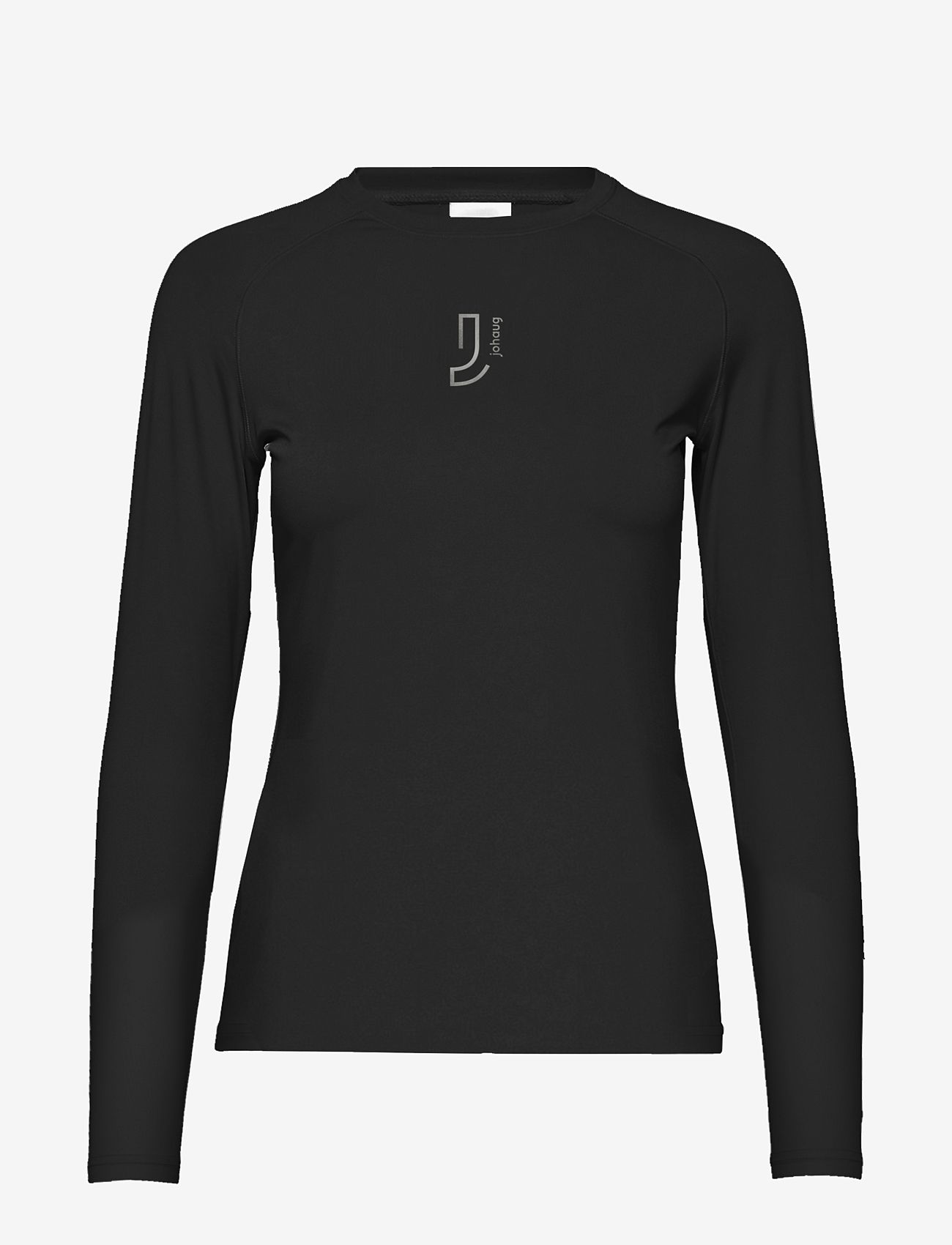 Johaug - Elemental Long Sleeve 2.0 - långärmade tröjor - black - 0