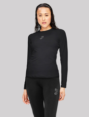 Johaug - Elemental Long Sleeve 2.0 - långärmade tröjor - black - 2
