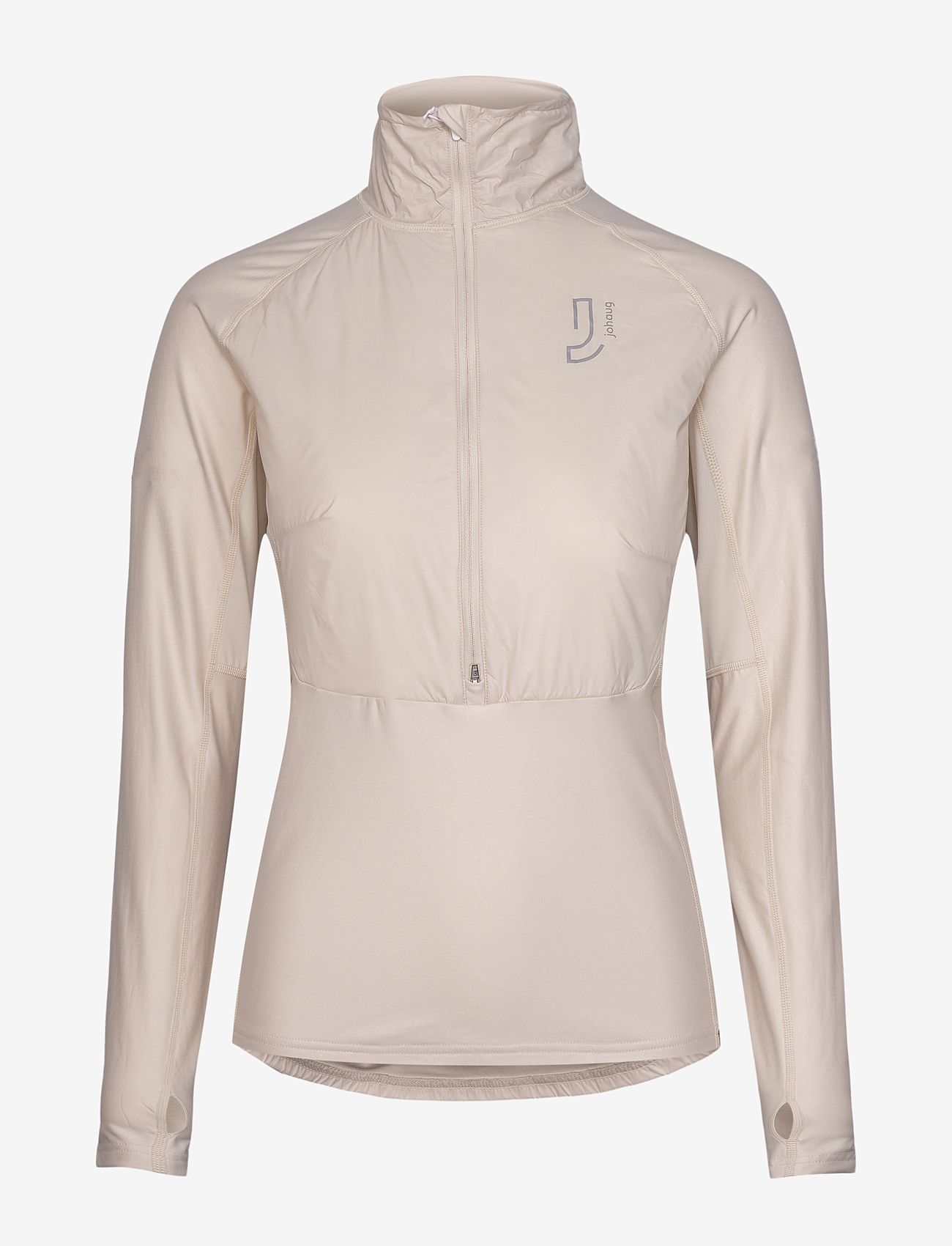 Johaug - Gleam Primaloft Half Zip - mid layer jackets - light beige - 0