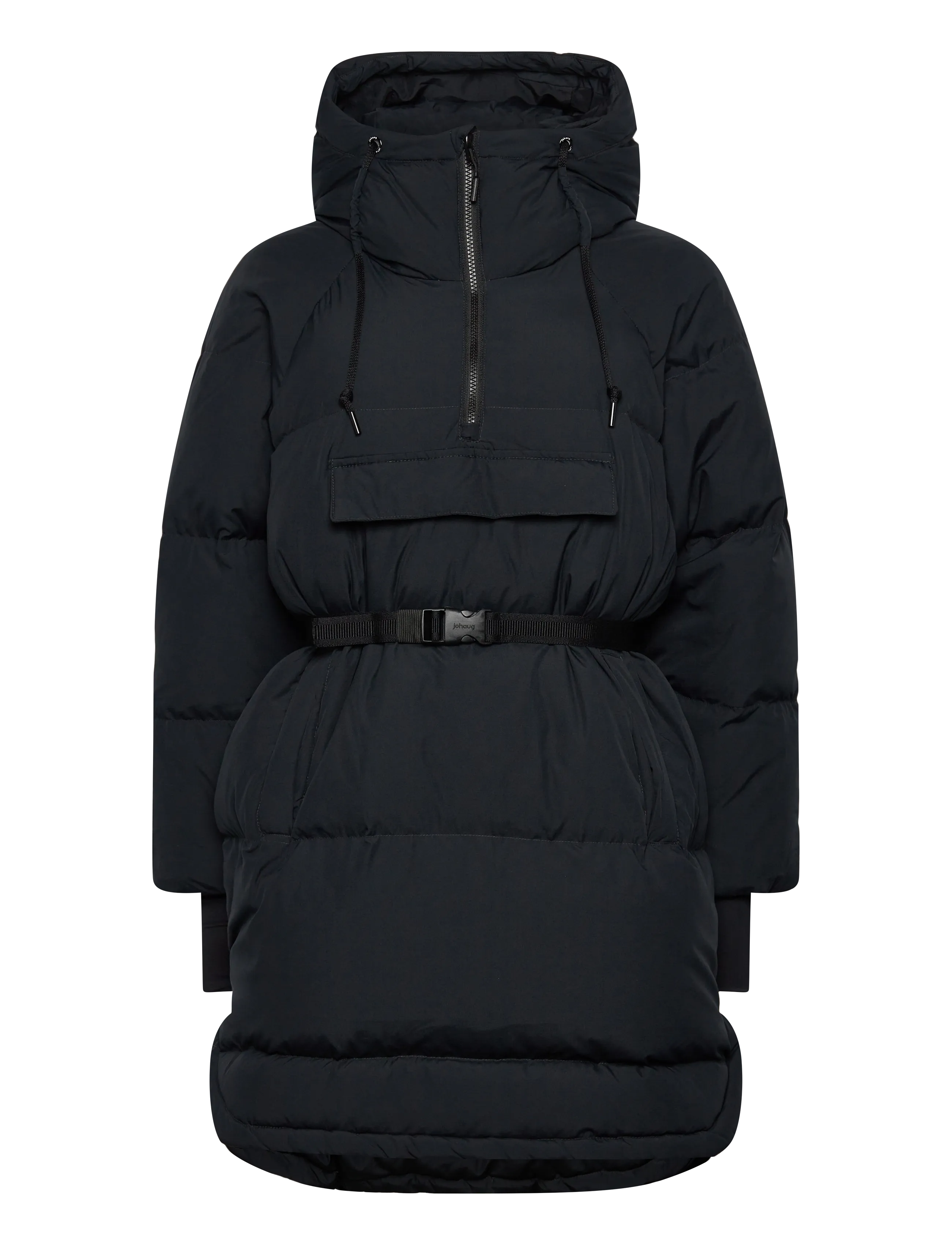 Johaug Adapt Down Poncho 2.0, Kvinder, Puffer Poncho, Sort, Str: L