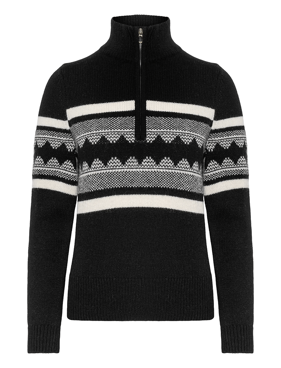 Johaug - Connect Woolmix Half Zip - dressipluusid ja pusad - cblck - 0