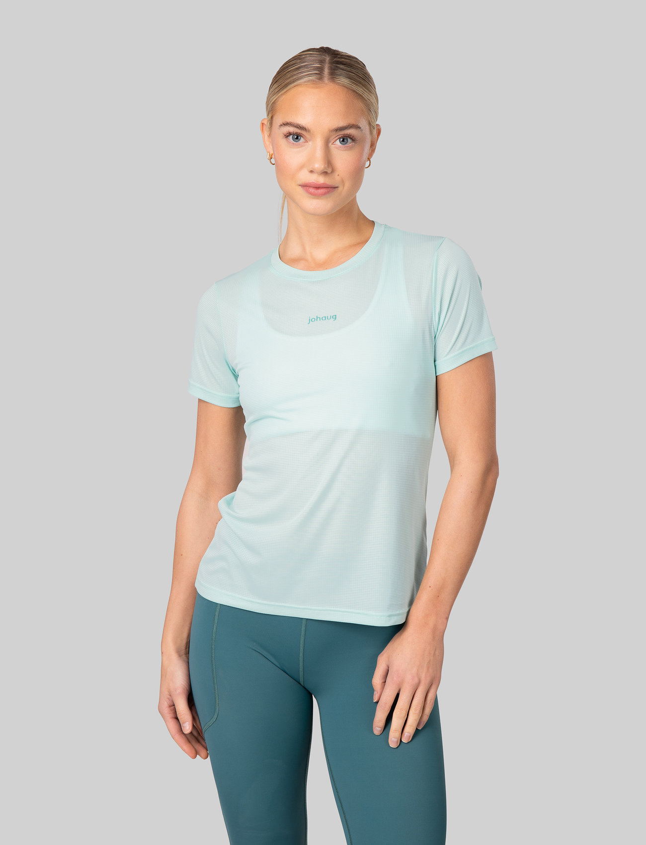 Johaug - Discipline Tee - short-sleeved shirts - mint - 1