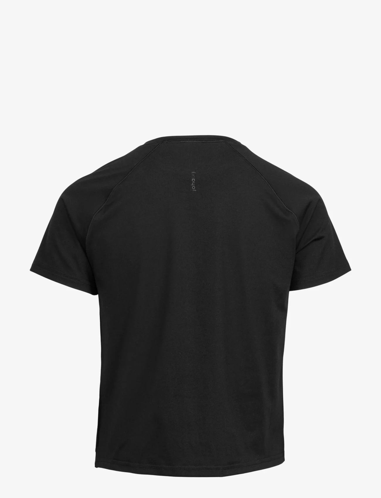 Johaug - Shape Studio Crossover Tee - t-shirts - black - 1