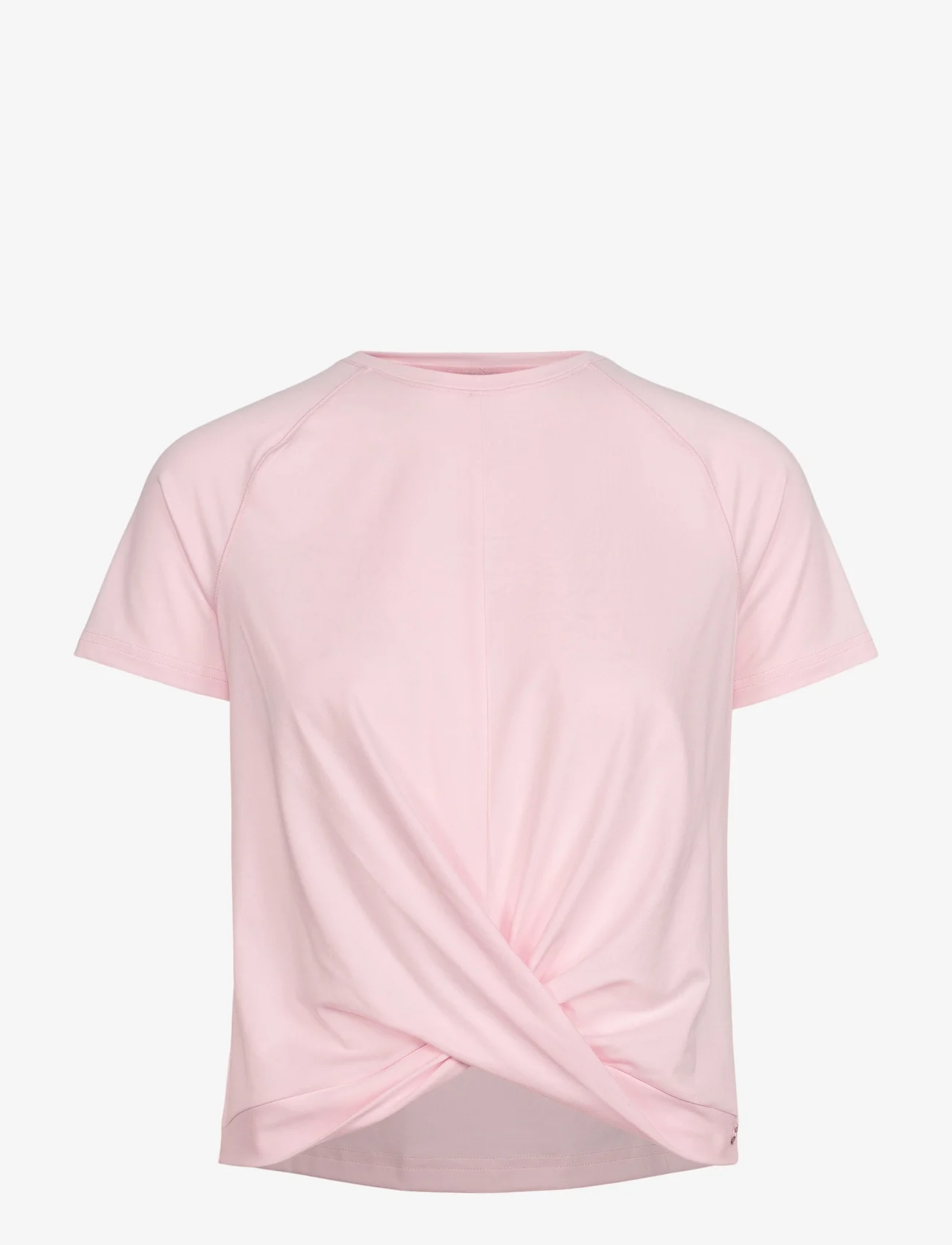 Johaug - Shape Studio Crossover Tee - t-shirts - light pink - 0