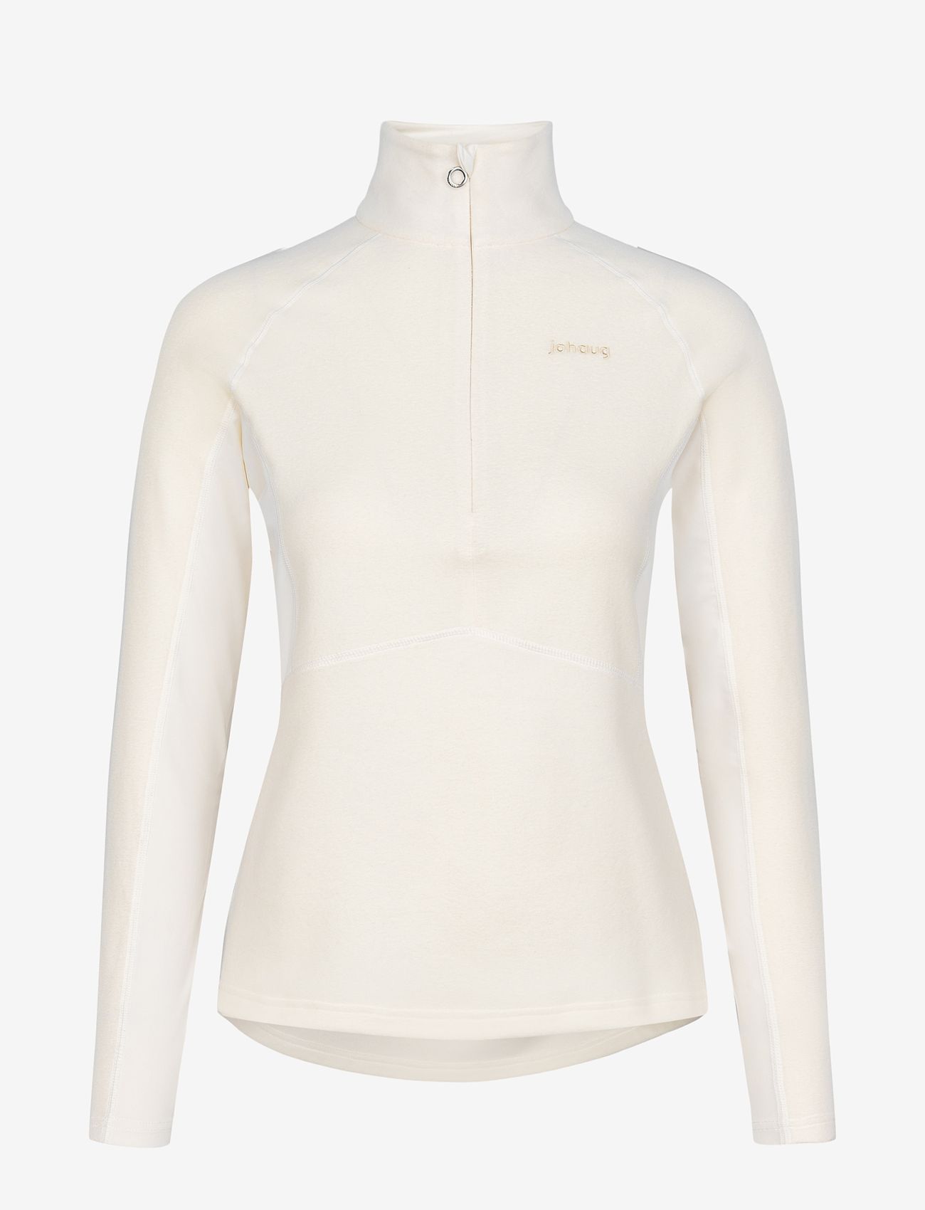 Johaug Fusion Fleece Half Zip, Kvinder, Half Zip Fleecetrøje, Hvid, Str: XS