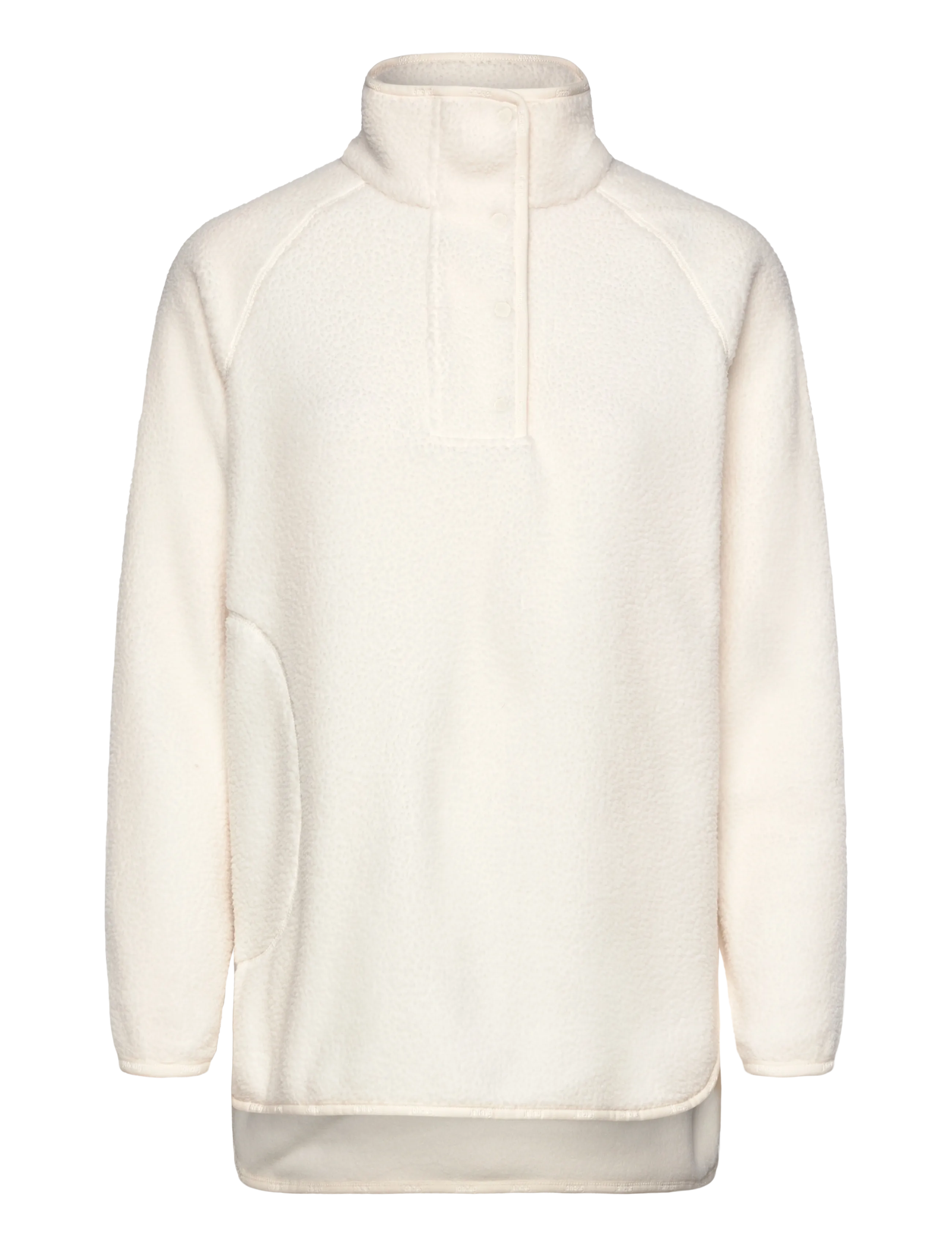 JOHAUG Fusion Pile Oversized Henley Cream - XL - Damen