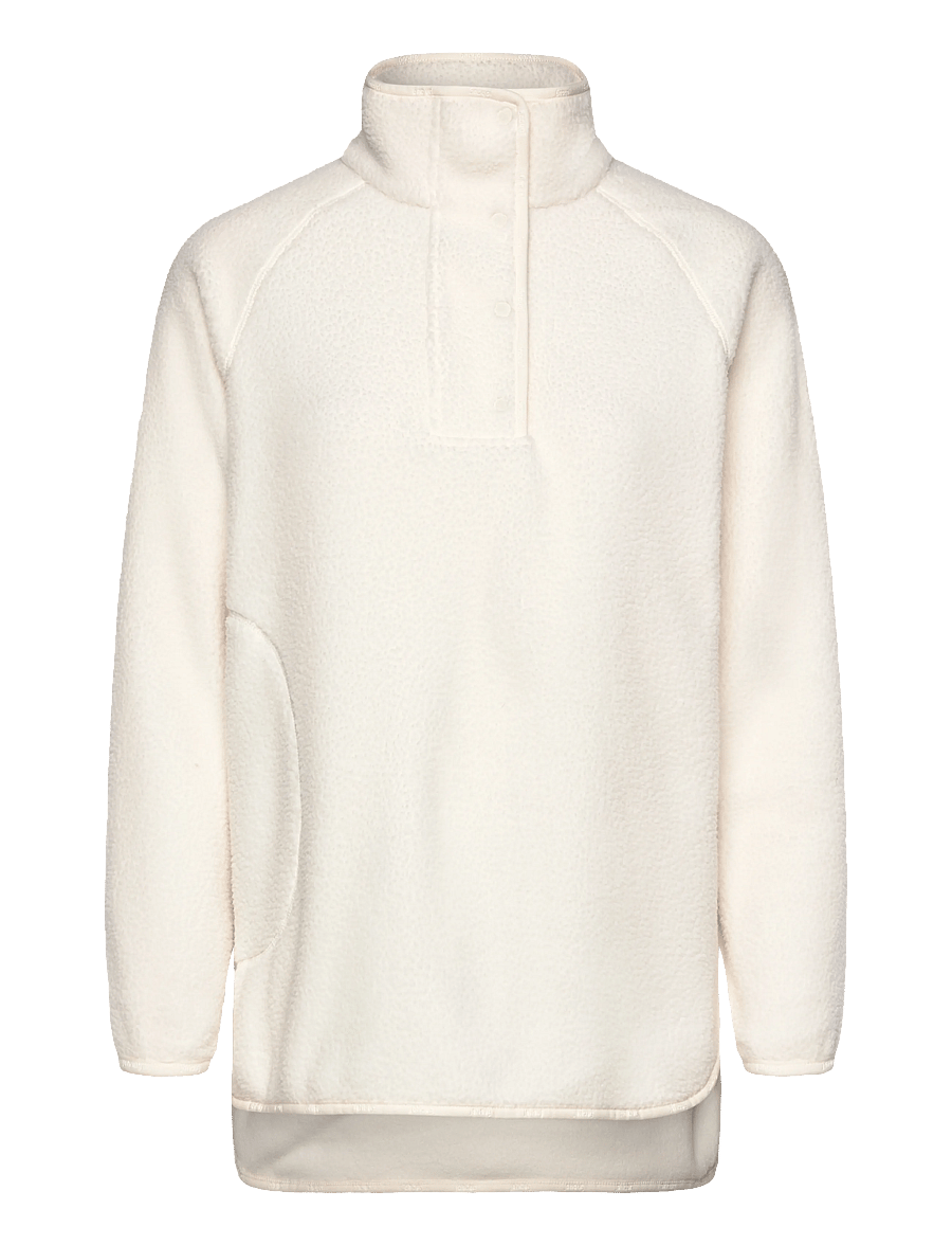 Johaug - Fusion Pile Oversized Henley - oberteile - tofu - 1