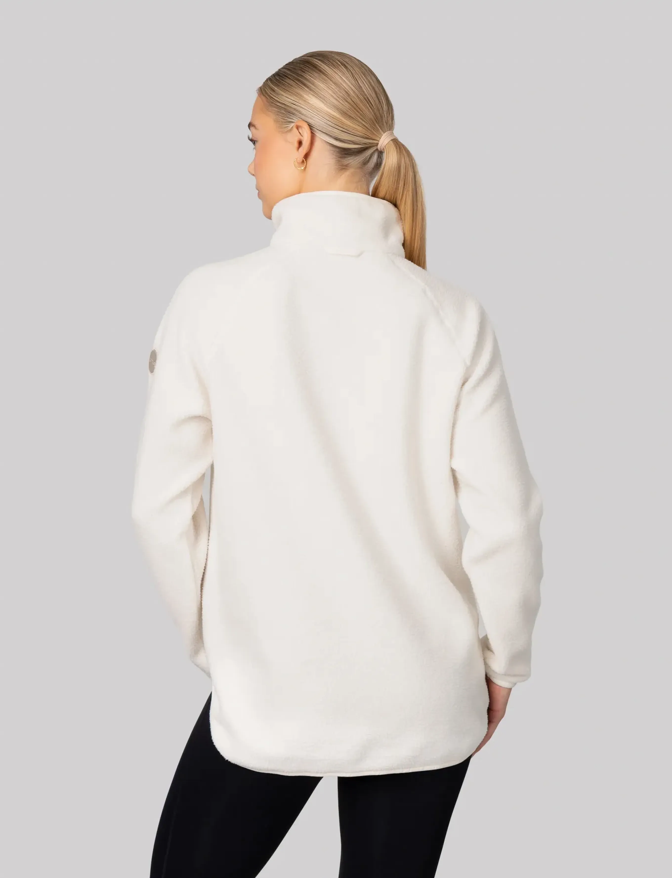 Johaug - Fusion Pile Oversized Henley - midlayer-jakker - tofu - 3