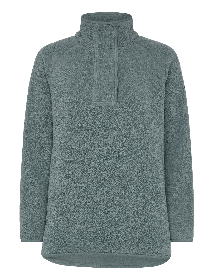 Johaug - Fusion Pile Oversized Henley - augšējais apģērbs - troop - 1