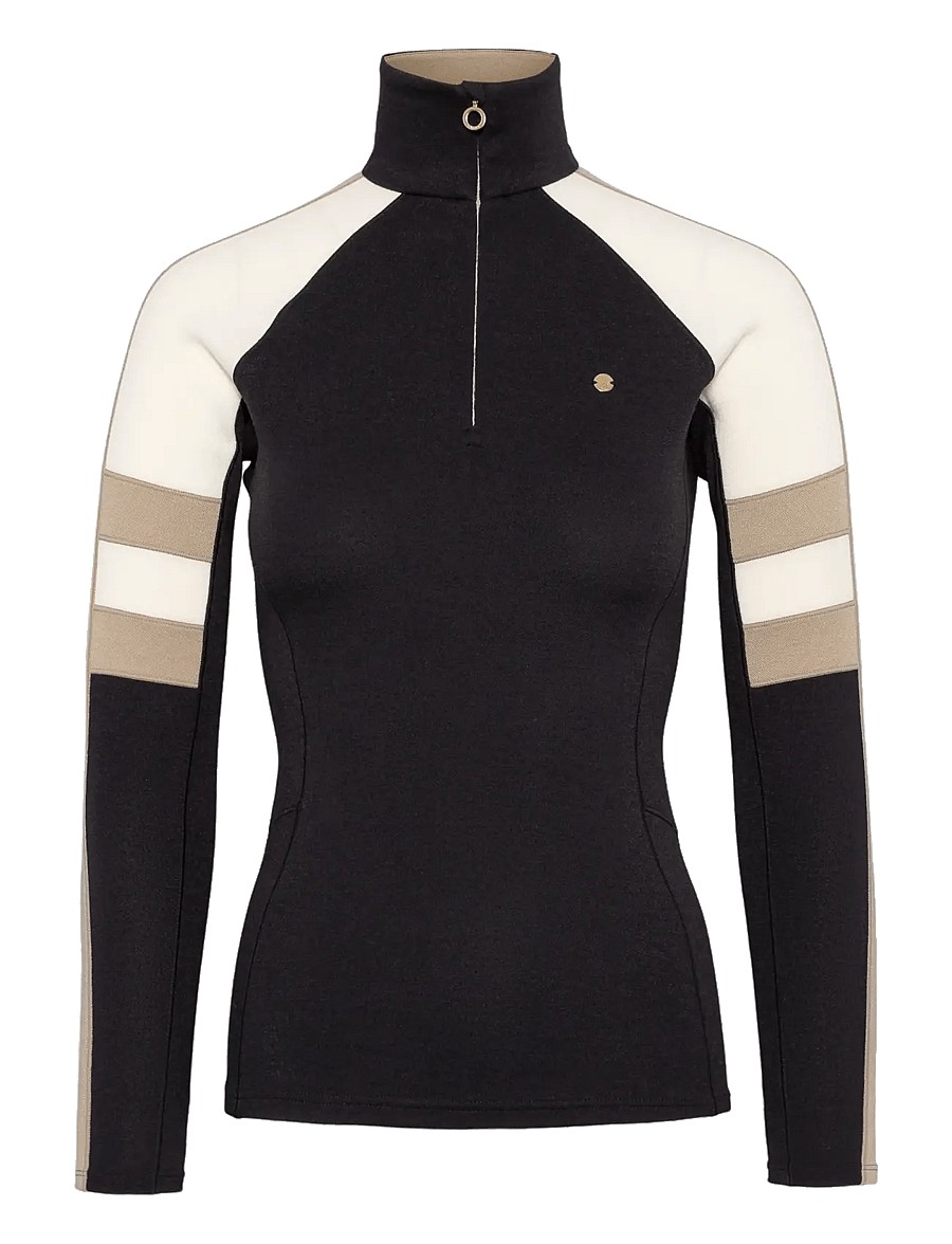Johaug - Devotion Wool Half Zip - base layer tops - cblck - 0