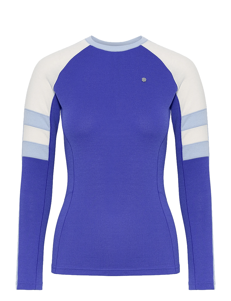 Johaug - Devotion Wool Long Sleeve - baselayer overdele - eblue - 1