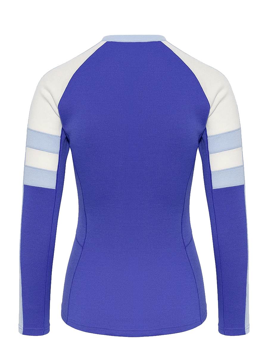 Johaug - Devotion Wool Long Sleeve - baselayer overdele - eblue - 2