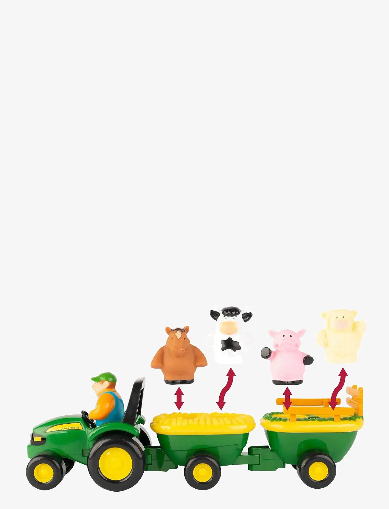 John Deere - John Deere Animal Sounds Hayride - traktorer - multi - 0