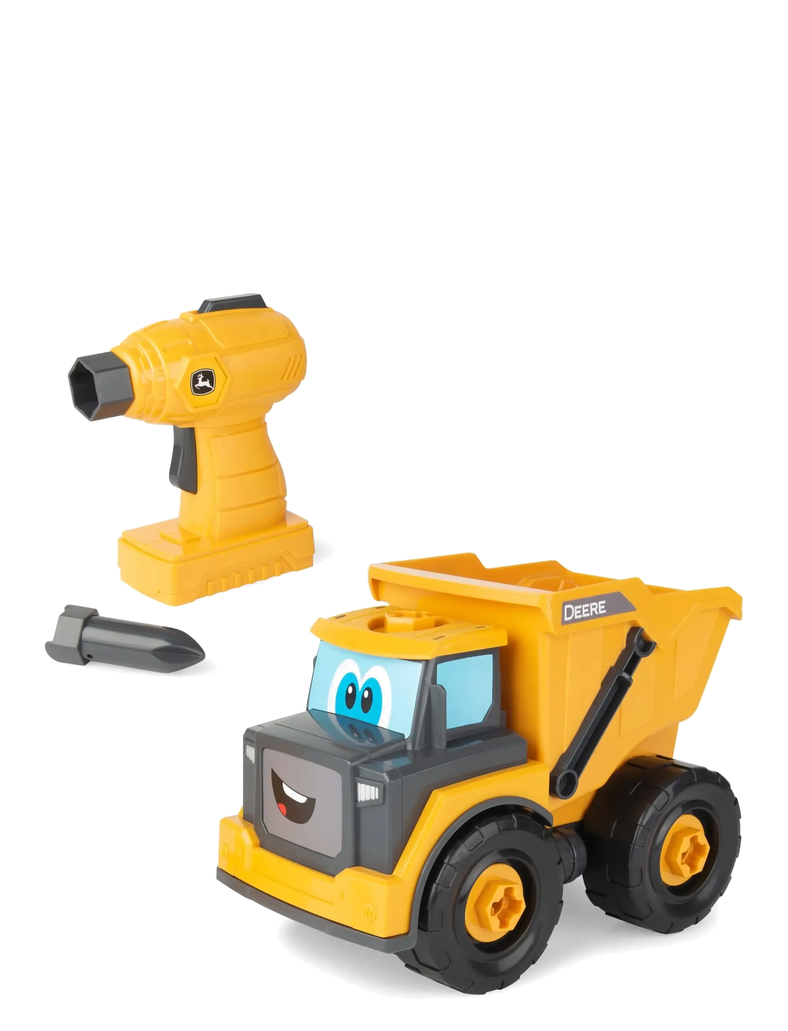 John Deere Build A Dump Truck, Børn, Tractors, Gul, Str: ONE SIZE