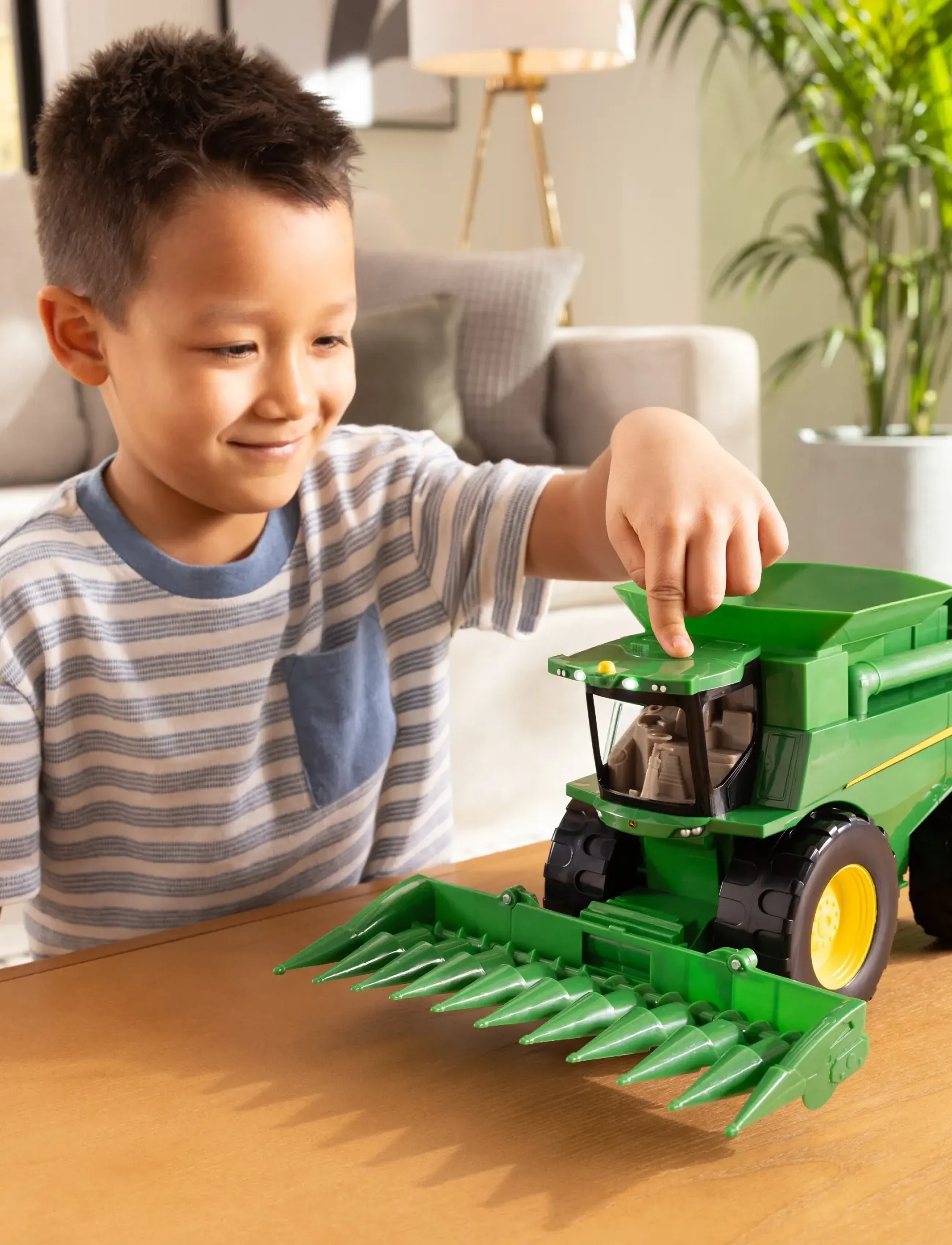 John Deere - John Deere Lights N' Sounds Combine - rakennusautot - multi - 0