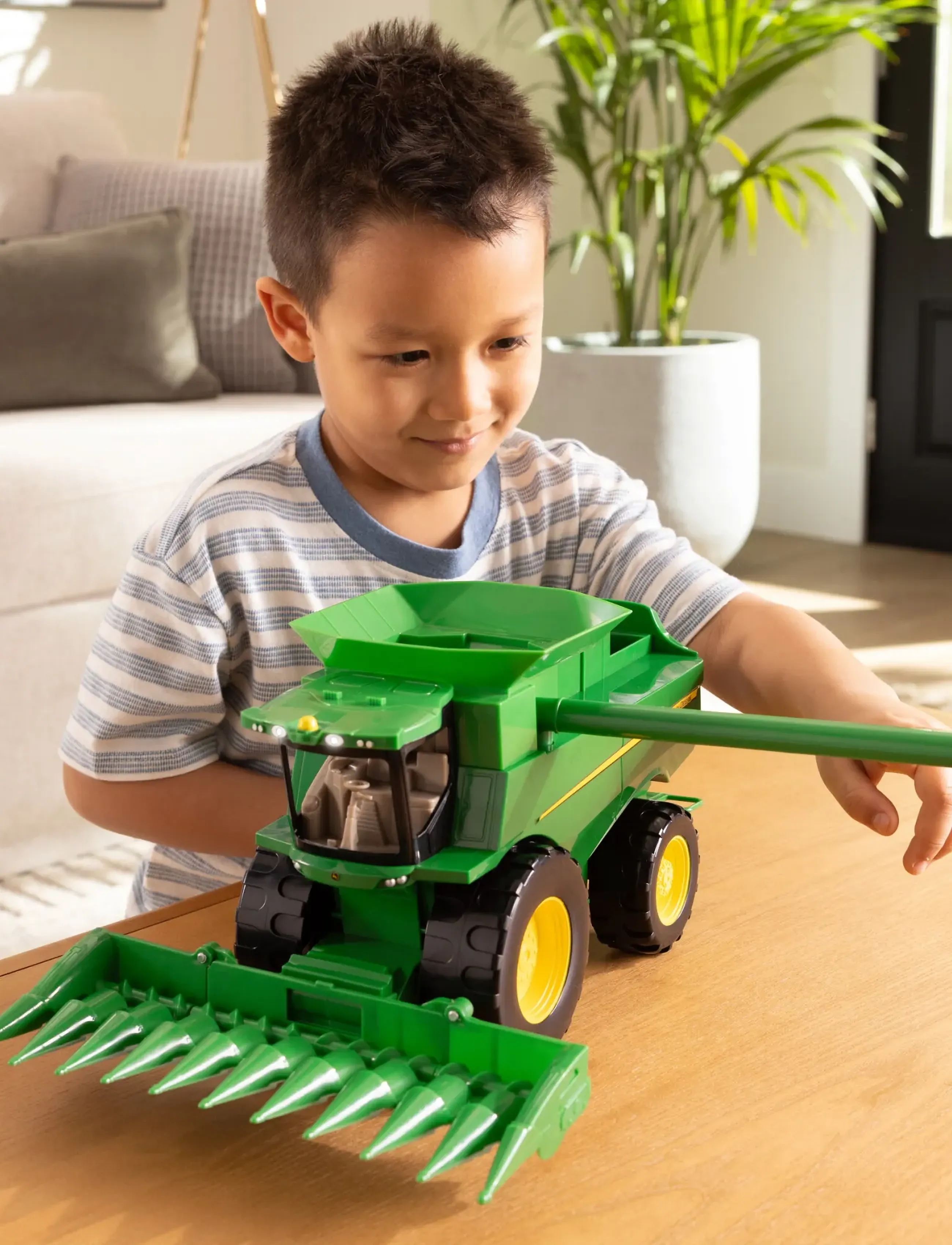 John Deere - John Deere Lights N' Sounds Combine - rakennusautot - multi - 5