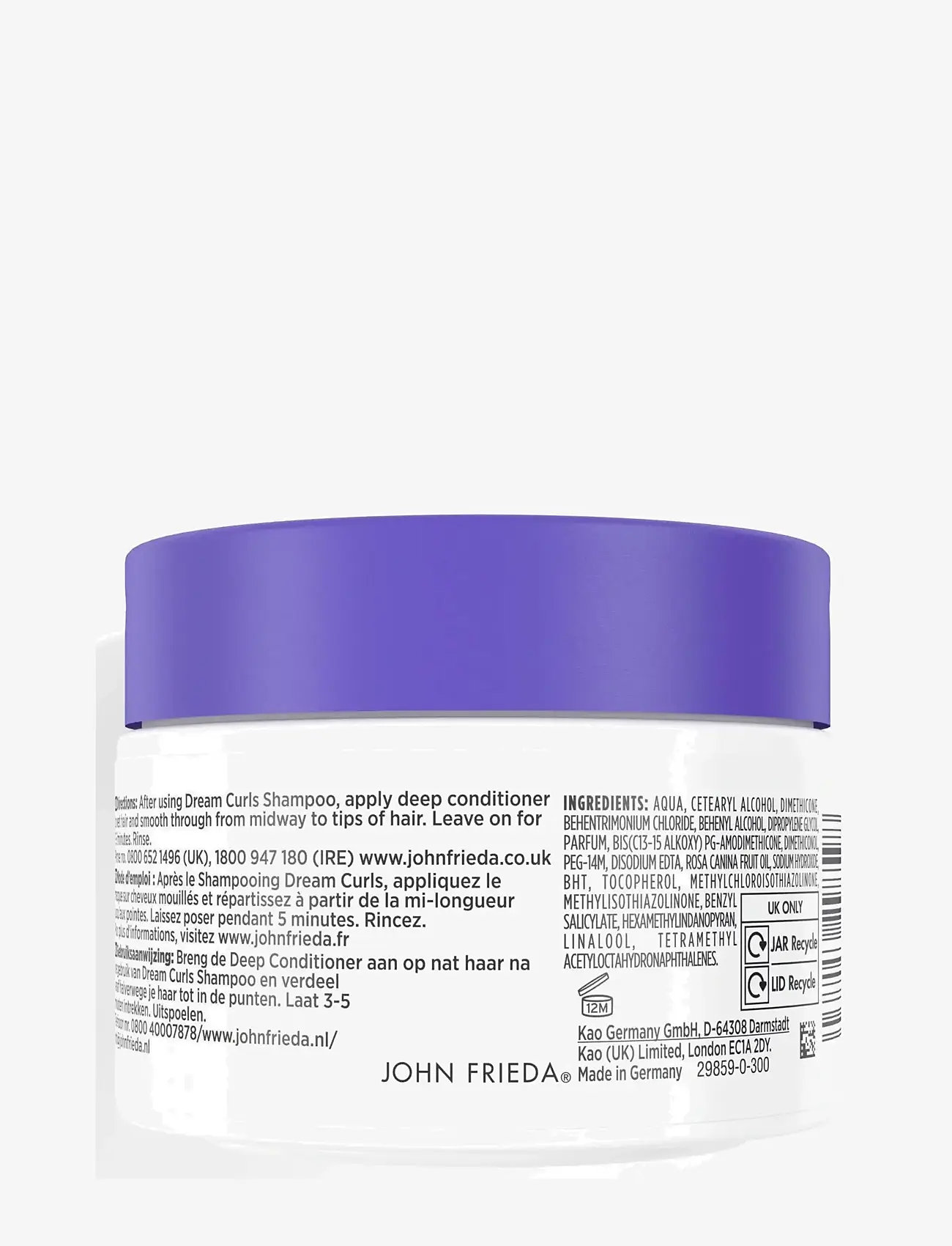 John Frieda - Frizz Ease Dream Curls Deep conditioner 250 ml - balsam - clear - 1