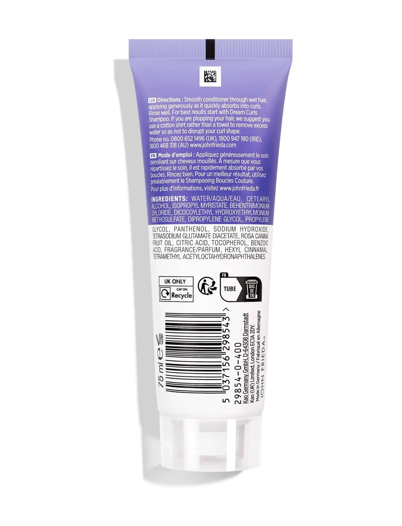 John Frieda - Frizz Ease Dream Curls Conditioner 75 ml - balsam - clear - 1