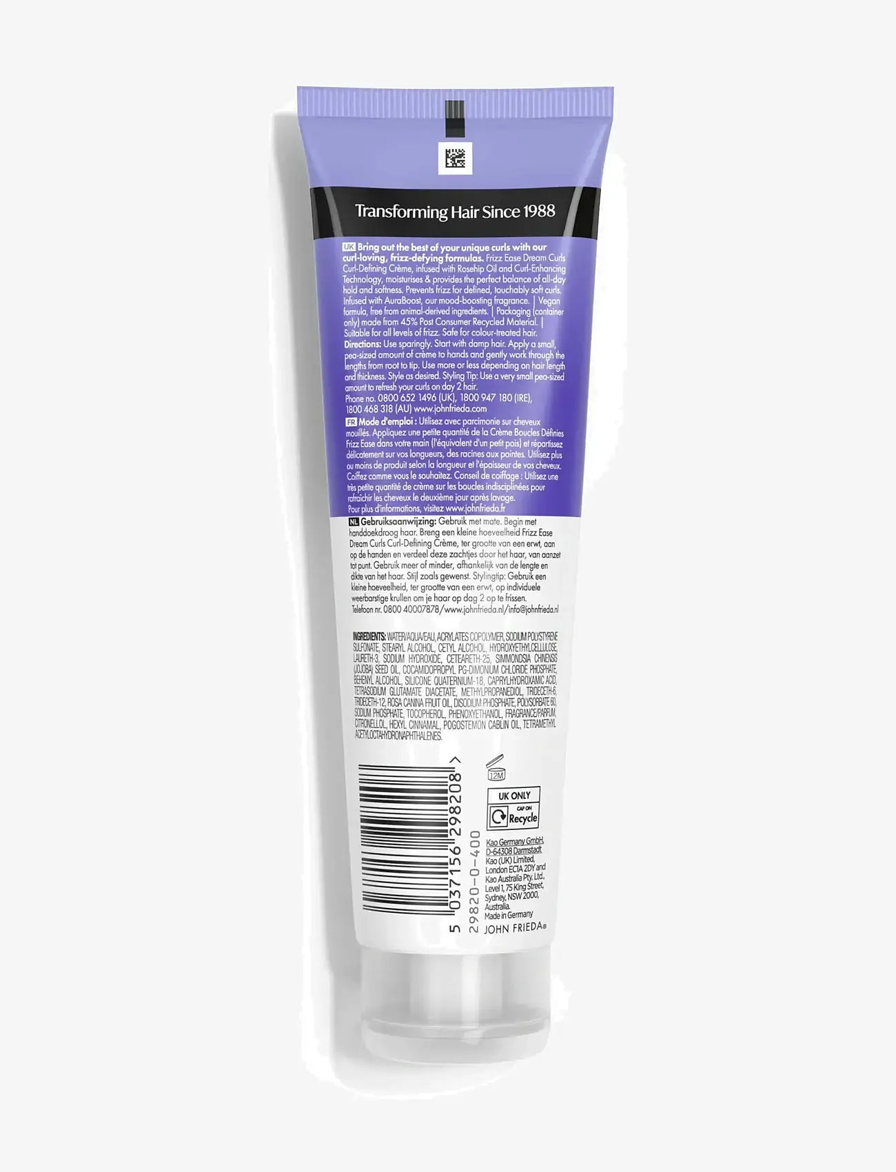 John Frieda - Frizz Ease Dream Curls Curl defining creme 150 ml - stylingcremer - clear - 1