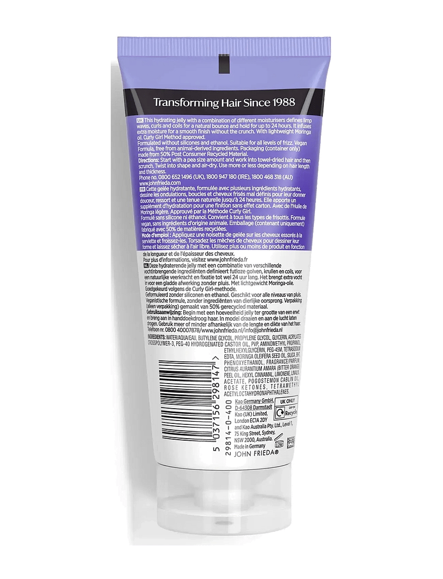 John Frieda - Frizz Ease Dream Curls Jelly 200 ml - hårkur - clear - 1