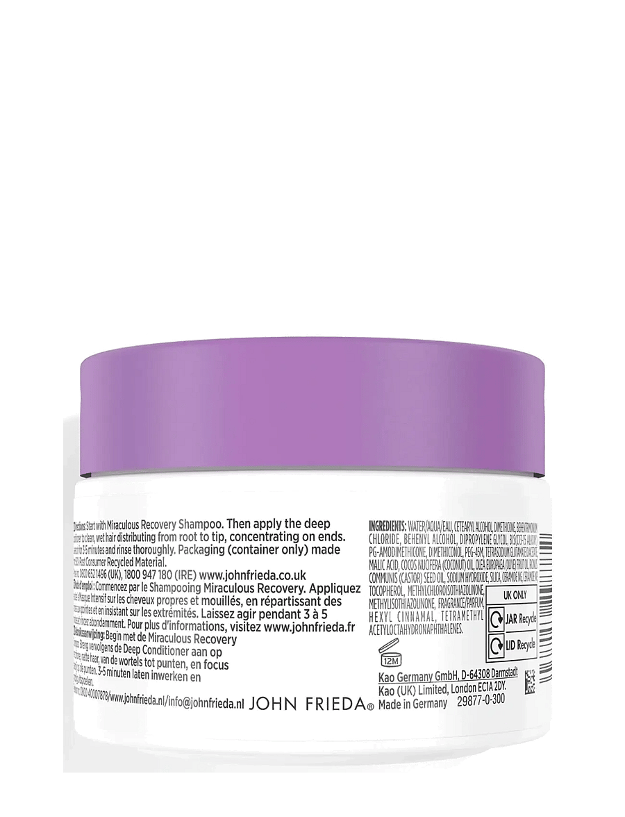 John Frieda - Frizz Ease Miraculous Recovery Deep conditioner 250 ml - balsam - clear - 1