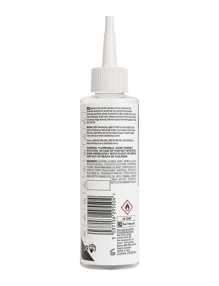 John Frieda - Frizz Ease Miraculous Recovery Silk Drench Smoothing Water 200 ml - hårserum - clear - 2