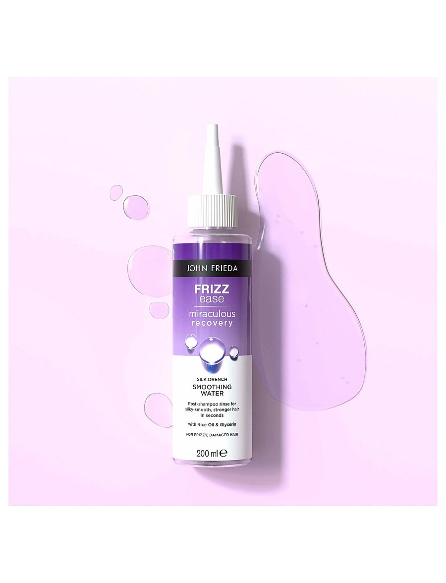 John Frieda - Frizz Ease Miraculous Recovery Silk Drench Smoothing Water 200 ml - hårserum - clear - 0