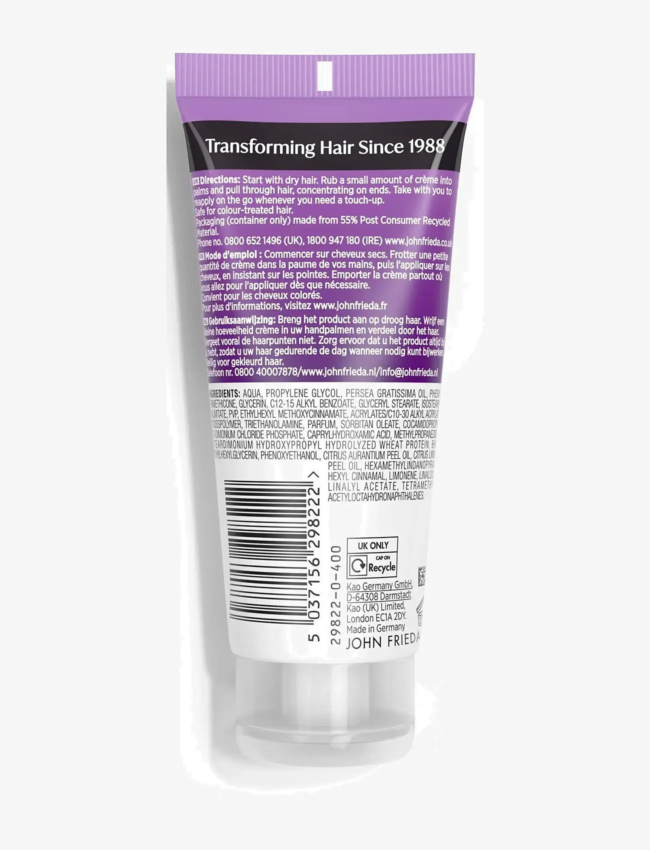 John Frieda - Frizz Ease Touch-up creme 100 ml - stylingcremer - clear - 1