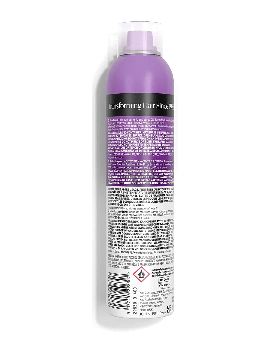 John Frieda - Frizz Ease Moisture Barrier Intense Hold Hairspray 250 ml - hairsprays - clear - 1