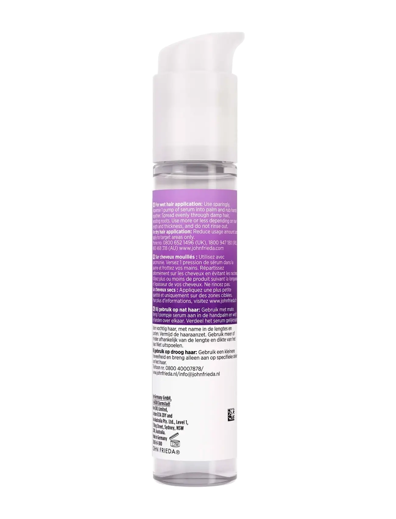 John Frieda - Frizz Ease Controller XS Serum 50 ml - hår - clear - 1