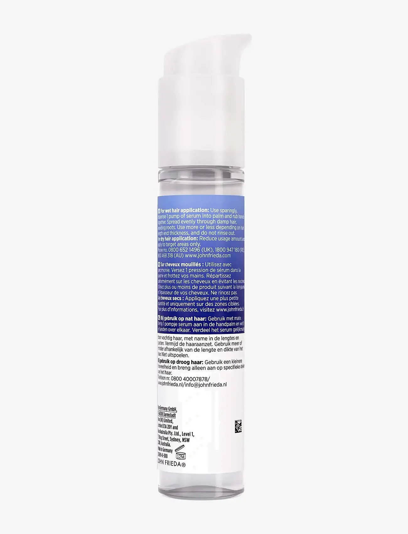 John Frieda - Frizz Ease Hydrate Hair  Serum 50 ml - hår - clear - 1