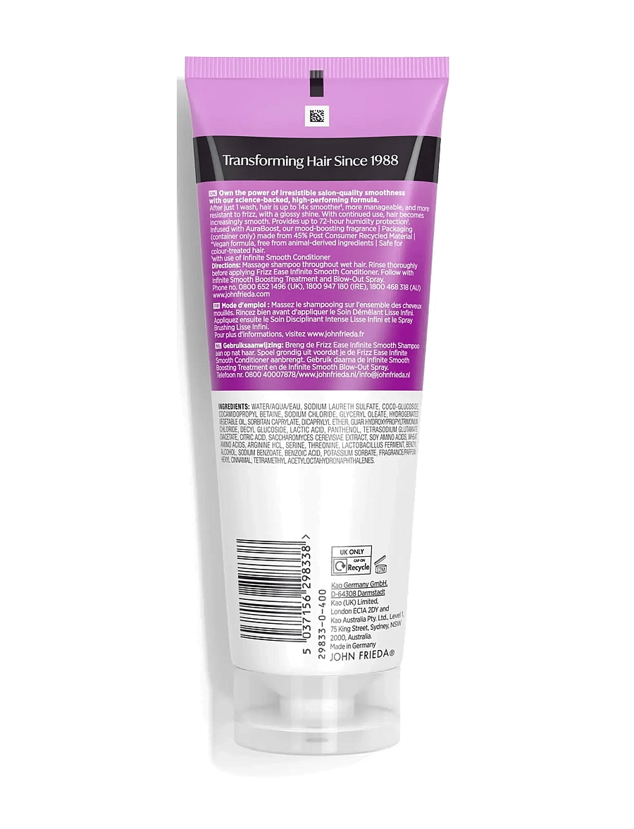 John Frieda - Frizz Ease Infinite Smooth Shampoo 250 ml - shampoo - clear - 1