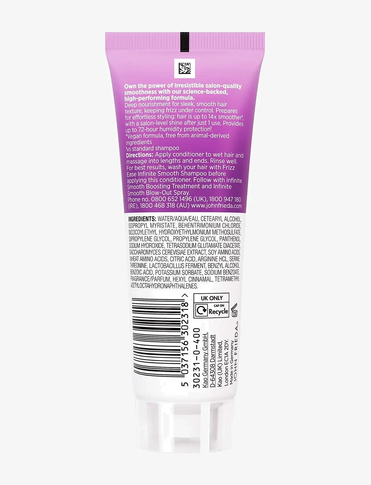 John Frieda - Frizz Ease Infinite Smooth Conditioner 75 ml - balsam & conditioner - clear - 1